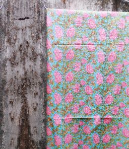 green PinkPure Cotton Fabric